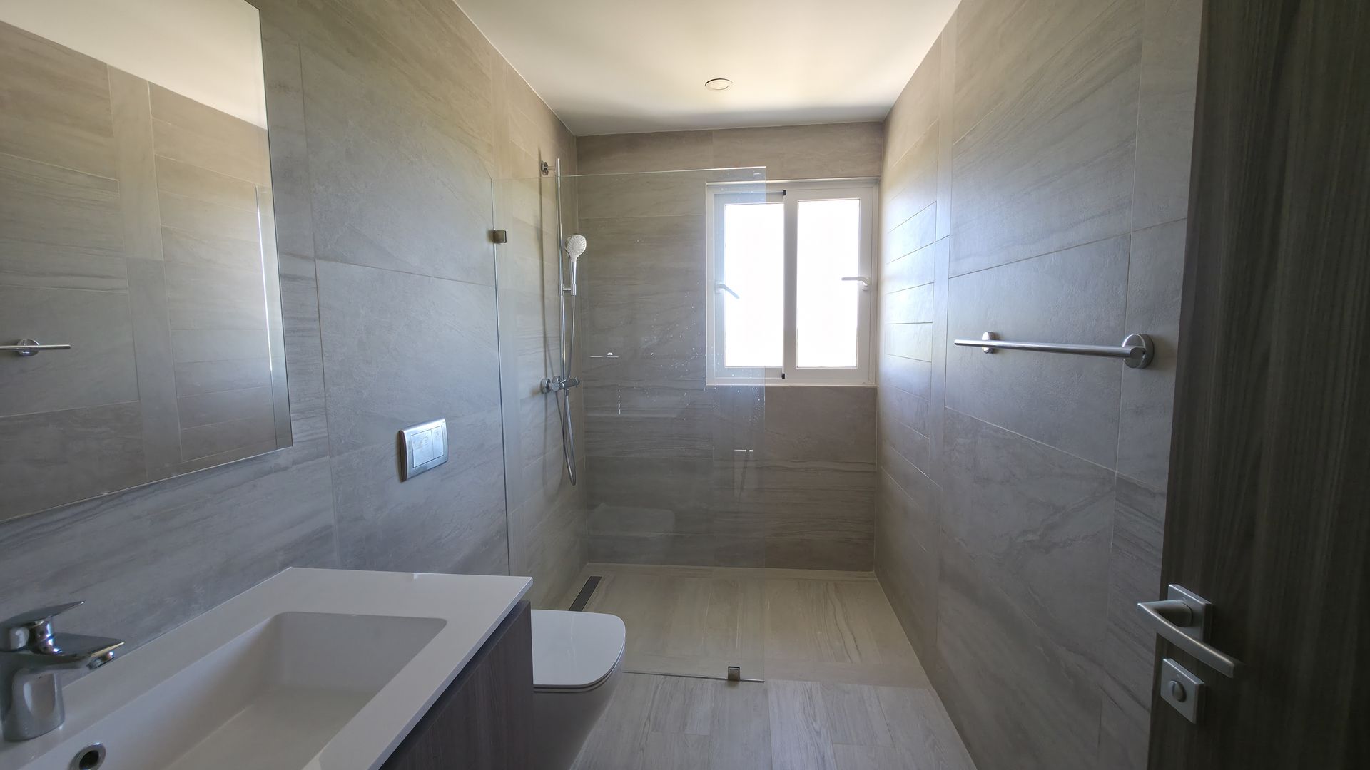 Modern bathroom shower area