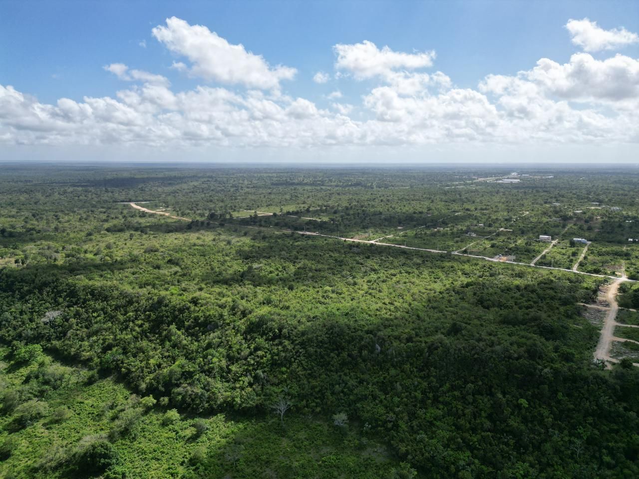 View of the new 4-lane highway under construction