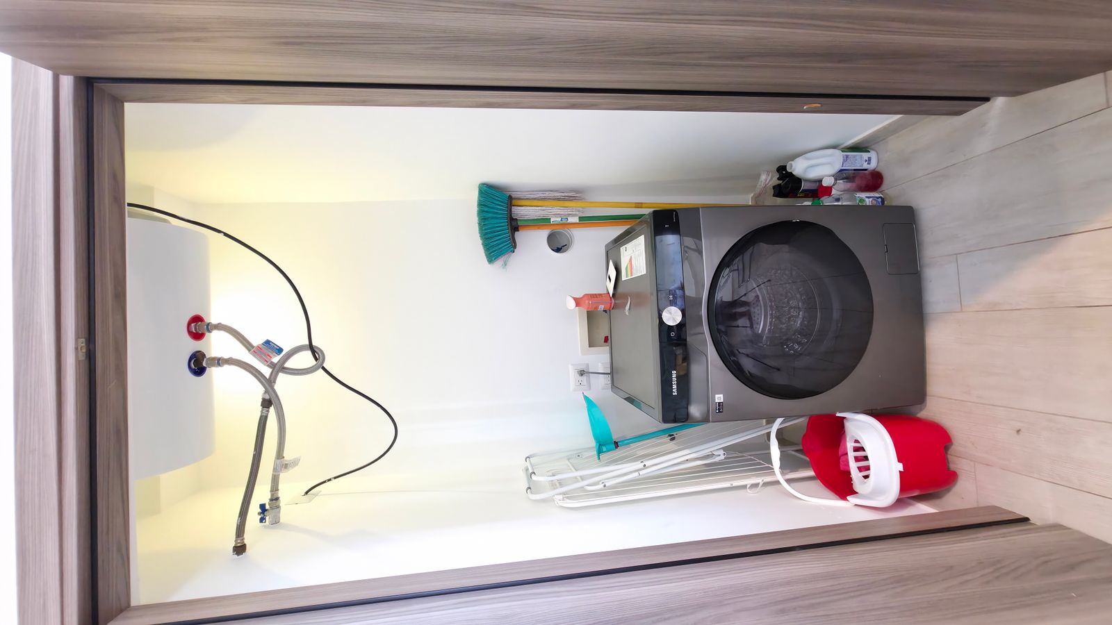 In-unit laundry with washer and dryer