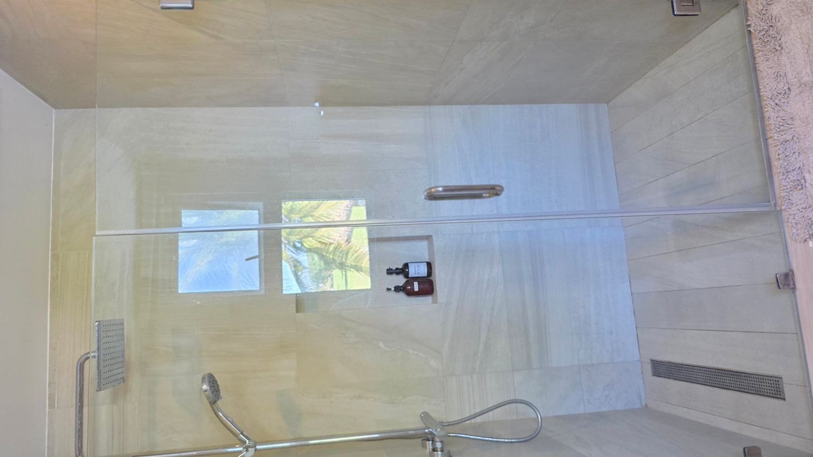 Master bathroom vanity with modern fixtures